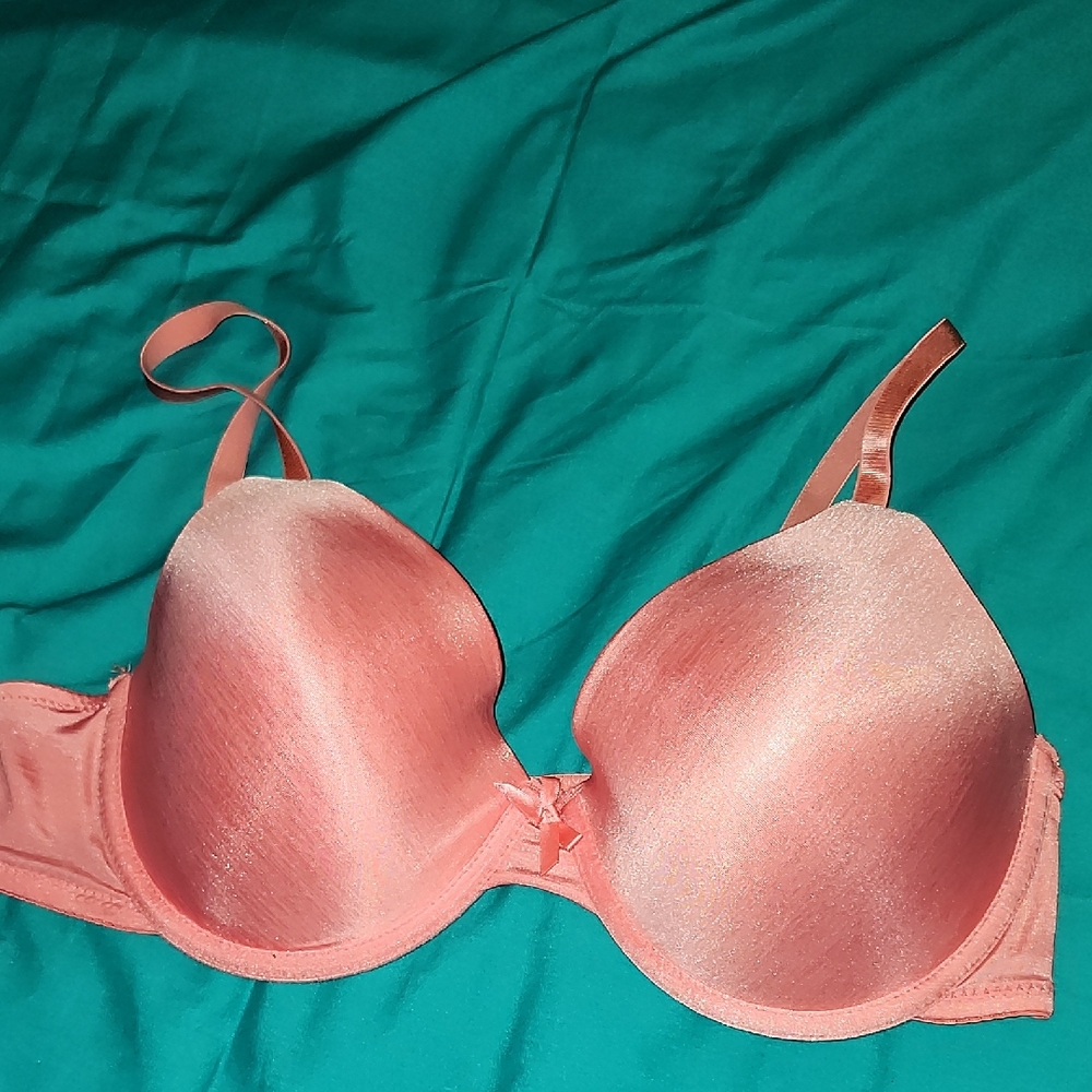 Secret Treasures Peach Satin Bra
